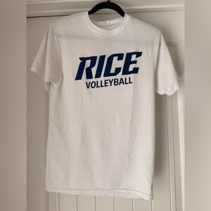 Dry Fit White Rice Volleyball Tee